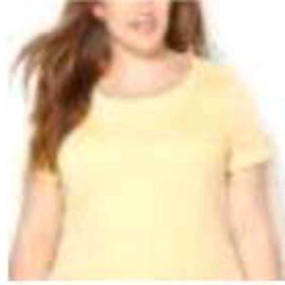 T-SHIRT, SHAPED FIT, GOLDEN HAZE, SIZE 4X, SCOOP NECK, COTTON POLYESTER, SHORT